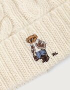 Polo Ralph Lauren шапка дамска от вълнена материя бежова 455P23848