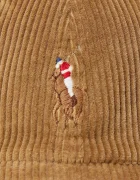 Polo Ralph Lauren шапка с козирка дамска от кадиге кафява 211A90413