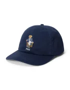 Polo Ralph Lauren шапка с козирка дамска от памук тъмносиня 211B28119