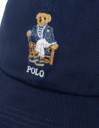 Polo Ralph Lauren шапка с козирка дамска от памук тъмносиня 211B28119