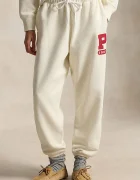 Polo Ralph Lauren спортен панталон дамски с памук бежов 211B17560