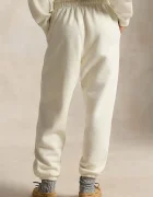 Polo Ralph Lauren спортен панталон дамски с памук бежов 211B17560