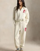 Polo Ralph Lauren спортен панталон дамски с памук бежов 211B17560