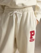 Polo Ralph Lauren спортен панталон дамски с памук бежов 211B17560