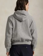 Polo Ralph Lauren Суичър ARCTIC FLEECE в сиво с качулка с меланжов десен 211971698004
