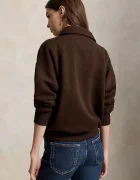Polo Ralph Lauren суичър дамски с памук кафяв 211B18685
