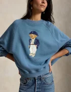 Polo Ralph Lauren суичър дамски с памук син 211B17778