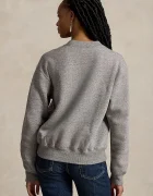 Polo Ralph Lauren суичър дамски с памук сив 211B17788