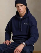 Polo Ralph Lauren Суичър мъжки в черно с качулка с принт
