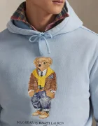 Polo Ralph Lauren Суичър мъжки в синьо с качулка с принт 710P04984