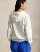 Polo Ralph Lauren суичър с качулка дамски от памук бял 211A12745