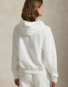 Polo Ralph Lauren суичър с качулка дамски с памук бял 211971691