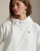 Polo Ralph Lauren суичър с качулка дамски с памук бял 211971691