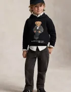 Polo Ralph Lauren суичър с качулка за деца с памук черен 322B29158001