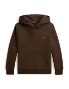 Polo Ralph Lauren суичър с качулка за деца с памук кафяв 323749954506
