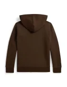 Polo Ralph Lauren суичър с качулка за деца с памук кафяв 323749954506