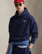 Polo Ralph Lauren Суичър с памук в тъмносиньо с качулка с изчистен дизайн 710B14761