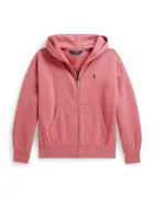 Polo Ralph Lauren суичър с цип и качулка за деца с памук розов 313950936501