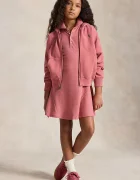 Polo Ralph Lauren суичър с цип и качулка за деца с памук розов 313950936501