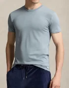 Polo Ralph Lauren тениска basic мъжка от памук 3 броя тъмносиня 714830304