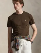 Polo Ralph Lauren тениска basic мъжка от памук кафява 710671438