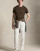 Polo Ralph Lauren тениска basic мъжка от памук кафява 710671438