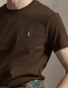 Polo Ralph Lauren тениска basic мъжка от памук кафява 710671438