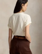 Polo Ralph Lauren тениска дамска от памук бежова 211B17774