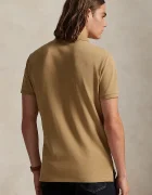 Polo Ralph Lauren тениска с яка мъжка от памук бежова 710680784