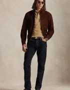Polo Ralph Lauren тениска с яка мъжка от памук бежова 710680784