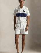 Polo Ralph Lauren тениска с яка мъжка от памук бежова 710B21925