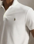 Polo Ralph Lauren тениска с яка мъжка от памук бяла 710713130