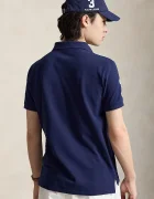 Polo Ralph Lauren тениска с яка мъжка от памук тъмносиня 710B21921