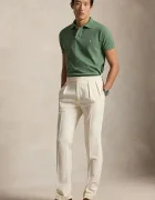 Polo Ralph Lauren тениска с яка мъжка от памук зелена 710680784