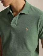 Polo Ralph Lauren тениска с яка мъжка от памук зелена 710680784