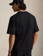 Polo Ralph Lauren уголемена тениска мъжка от памук черна 710A12979