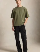 Polo Ralph Lauren уголемена тениска мъжка от памук зелена 710A12979