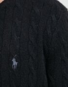 Polo Ralph Lauren Вълнен пуловер мъжки в черно от лека материя