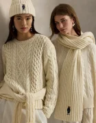 Polo Ralph Lauren Вълнен шал в бежово с изчистен дизайн 455931877