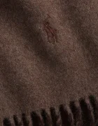 Polo Ralph Lauren Вълнен шал в сиво с изчистен дизайн 455954371