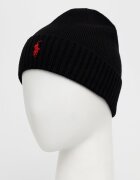 Polo Ralph Lauren Вълнена шапка в черно с фина плетка от вълна
