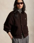 Polo Ralph Lauren яке бомбър дамско с вълна кафяво 211B30888