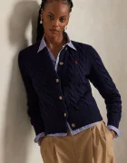 Polo Ralph Lauren жилетка дамска от вълна тъмносиня 211972104