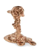 polspotten Декоративен свещник Drip S/14 x 8 cm в оранжево