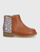 Pom D'api Детски кожени ботуши RETRO BACK