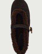 posa балеринки от велур St. Moritz Ballet Flats кафяви PW233.201