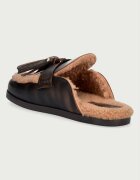 posa пантофи дамски от кожа Ranch Tassel Mule кафяви PW241.205