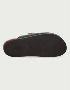 posa пантофи дамски от кожа Ranch Tassel Mule кафяви PW241.205