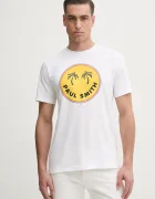 PS Paul Smith Памучна тениска в бяло с принт M2R.011R.PP5133