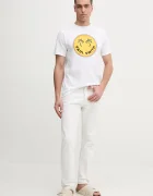 PS Paul Smith Памучна тениска в бяло с принт M2R.011R.PP5133